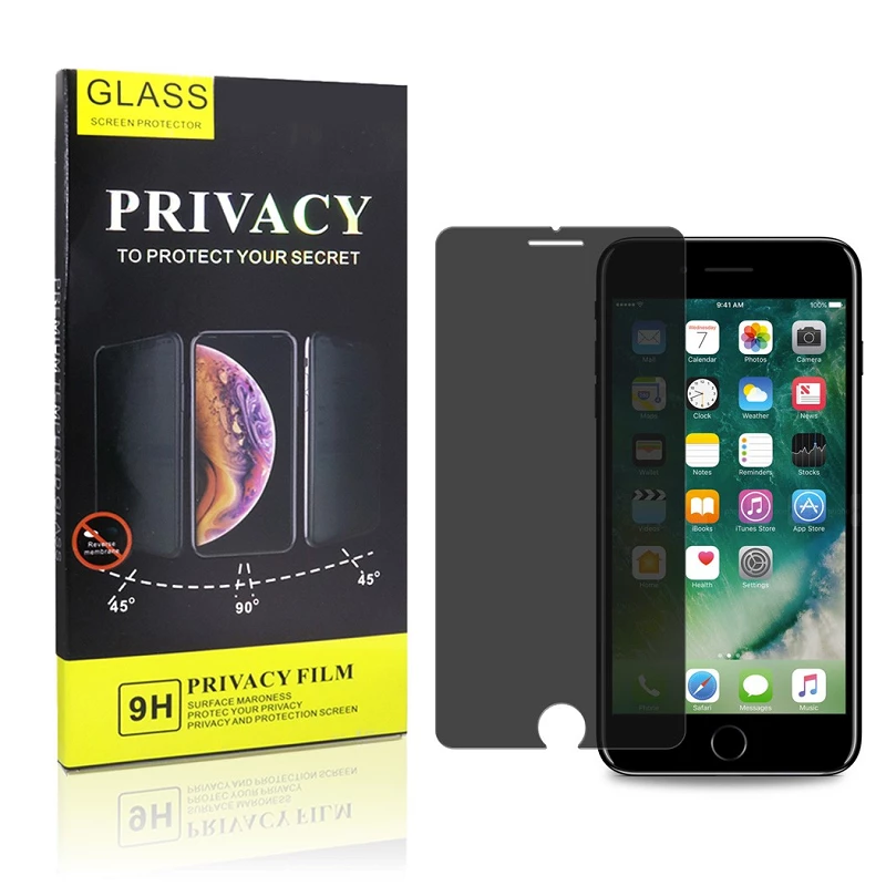 Cristal templado Privacidad iPhone 6 Plus / 6s Plus Protector de Pantalla 5D Curvo