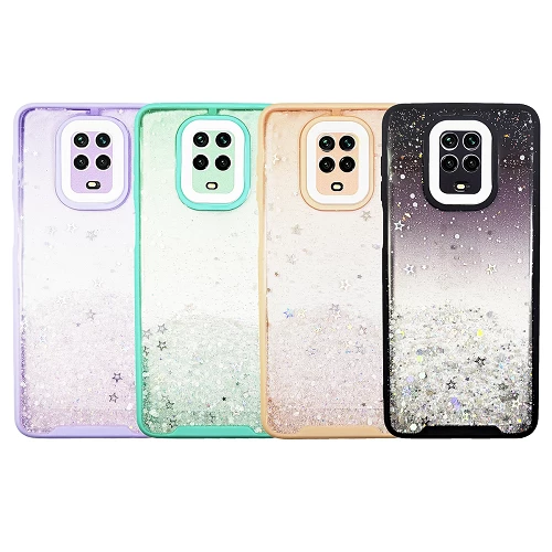 Glitter Anti-shock Gel Case for Xiaomi Redmi Note 9 4 - Colors