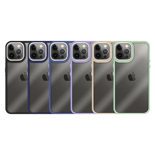 Funda Premium Antigolpe de Silicona para iPhone 13 Borde Camara Aluminio 6 Color