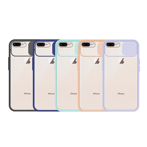 Gel Iphone 6/7/8 Plus Case with Camera Sliding Cover