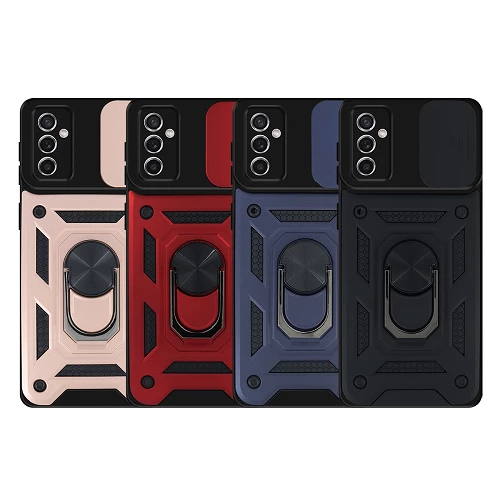Case with Ring and Sliding Camera Samsung Galaxy M52 with Magnet