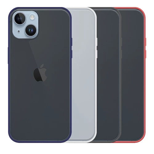 IPhone 14 6.1" Smoked Gel Case with colored border