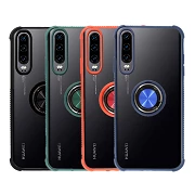 Gel Antigolpe Huawei P30 case with magnet and ring support 360o 4 Colors
