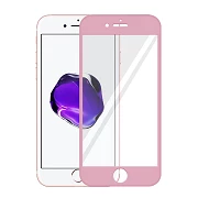 Cristal templado completo iPhone 7 Protector de Pantalla Rosa