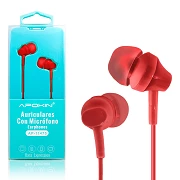 Pack of 12 Headphones with Microphone APOKIN AP-11475 Red