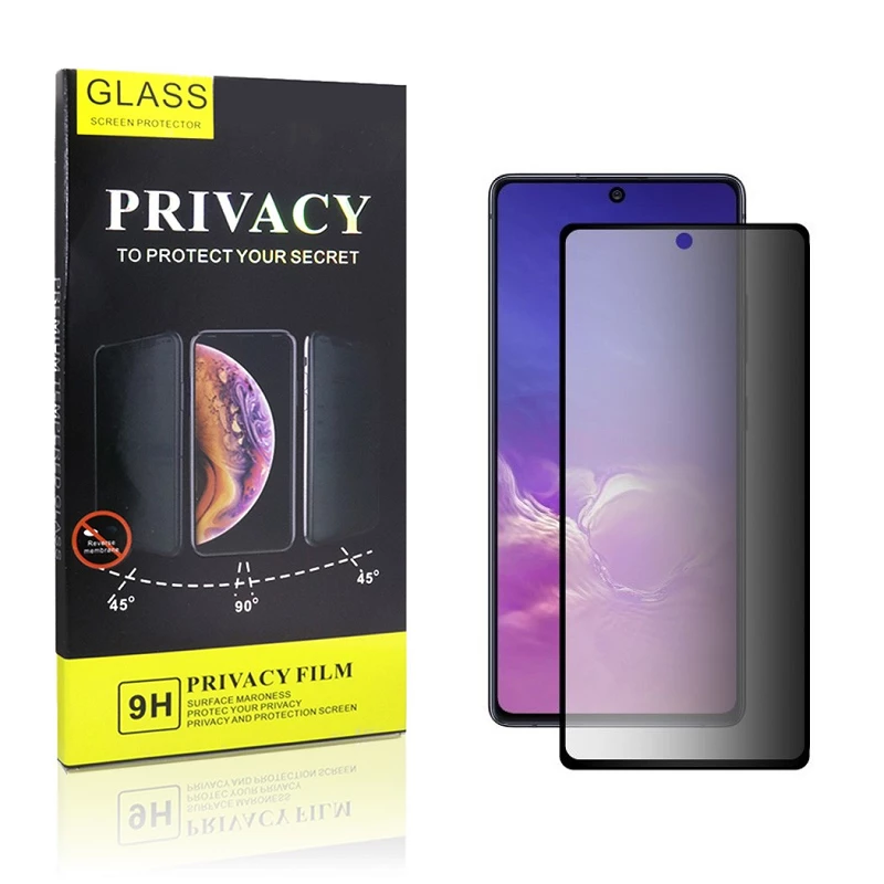 Cristal templado Privacidad Samsung Galaxy A91 Protector de Pantalla 5D Curvo