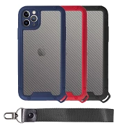Bumper Anti-Shock case IPhone 11 Pro Max with short cord - 3 Colors