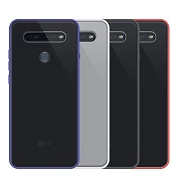 Gel LG K51s Smoked case with color edge