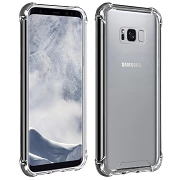 Samsung Galaxy S8 Plus Gel Antigolpe Caso transparente com cantos reforçados