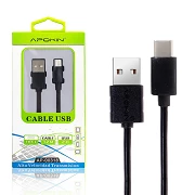 (Pack 20) Cable de Datos y Carga APOKIN USB 2.0 a Tipo C 1.20m