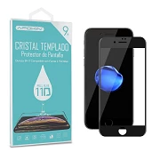 Cristal templado Full Glue 11D Premium iPhone 6P / 7P / 8 Plus Protector de Pantalla Curvo Negro