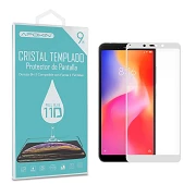 Cristal templado Full Glue 11D Premium Xiaomi Redmi 6 / 6A Protector de Pantalla Curvo Blanco