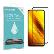 Full Glue Tempered Crystal 11D Premium Xiaomi Pocophone X3 Black Curve Screen Protector