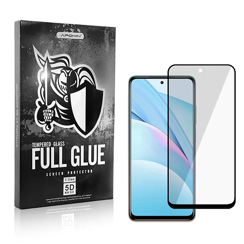 Cristal templado Full Glue 5D Xiaomi Mi 10 T Lite Protector de Pantalla Curvo Negro