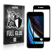 Cristal templado Full Glue 5D IPhone SE 2020 Protector de Pantalla Curvo Negro