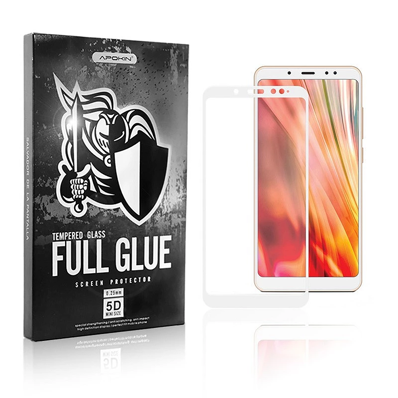 Tempered Crystal Full Glue 5D Xiaomi Redmi S2 Curve White Screen Protector
