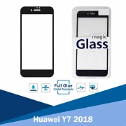 Cristal templado Full Glue Huawei Y7 2018 Protector de Pantalla Negro