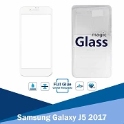 Cristal templado Full Glue Samsung Galaxy J5 2017 Protector de Pantalla Blanco