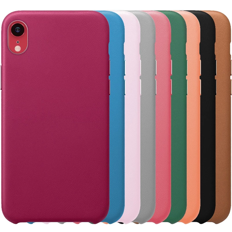 Funda Leather Piel Compatible con IPhone XR 9-Colores