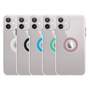 IPhone caso 12 Mini 5.4 Transparente com anel - 5 cores