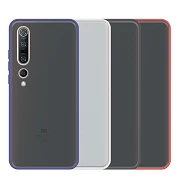 Funda Gel Xiaomi Mi 10/10pro Smoked con borde de color