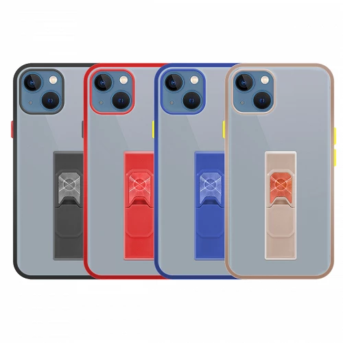 iPhone 13 6.1" Shockproof Kickstand Case with Magnet and Tab Support
