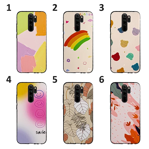 Double layer Gel case for Xiaomi Redmi Note 8 6-Drawings
