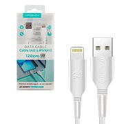 (Pack 12) Cable with Folded Data and Quick Charge 12w APOKIN USB 2.4 to Lightning 1.2m